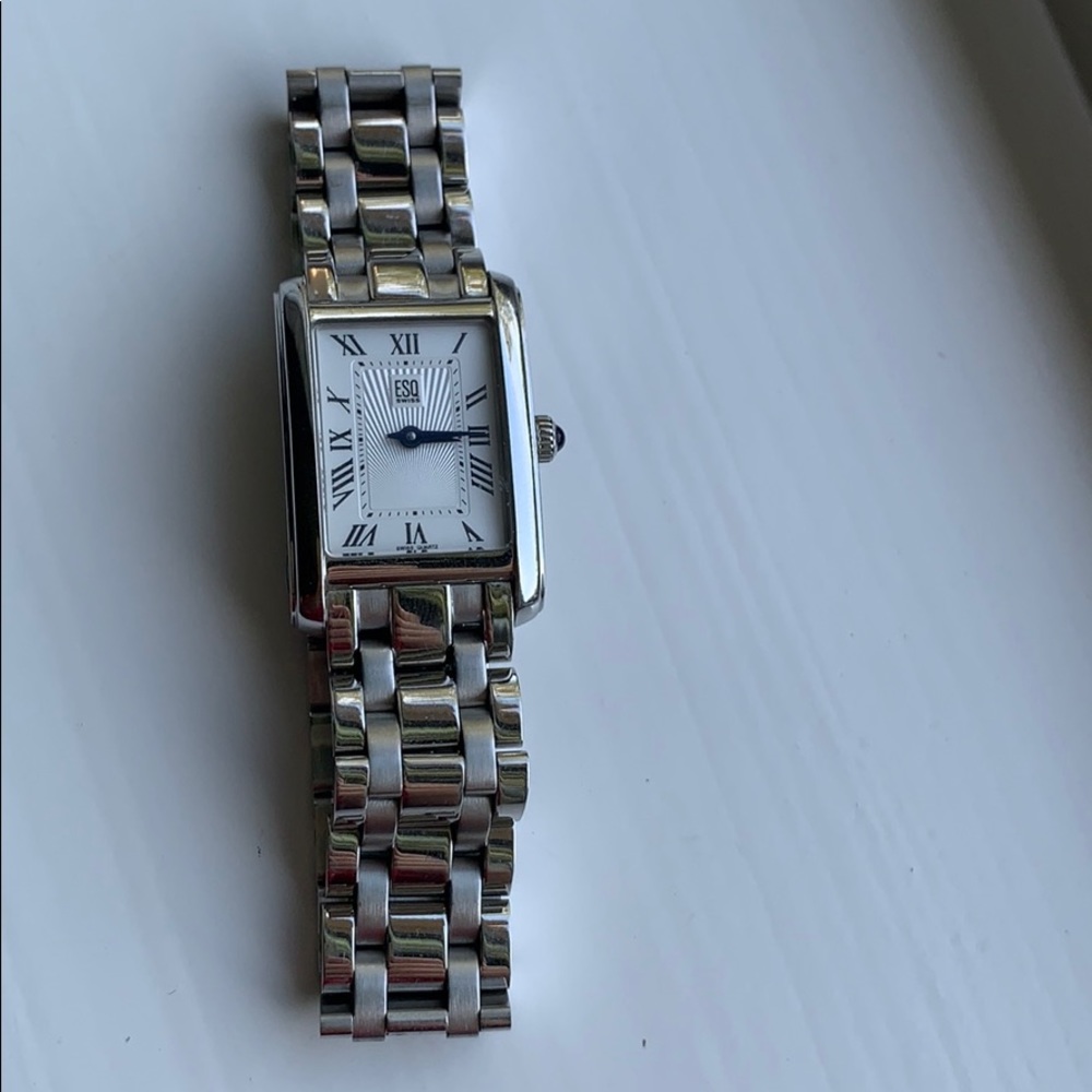 ESQ silver watch